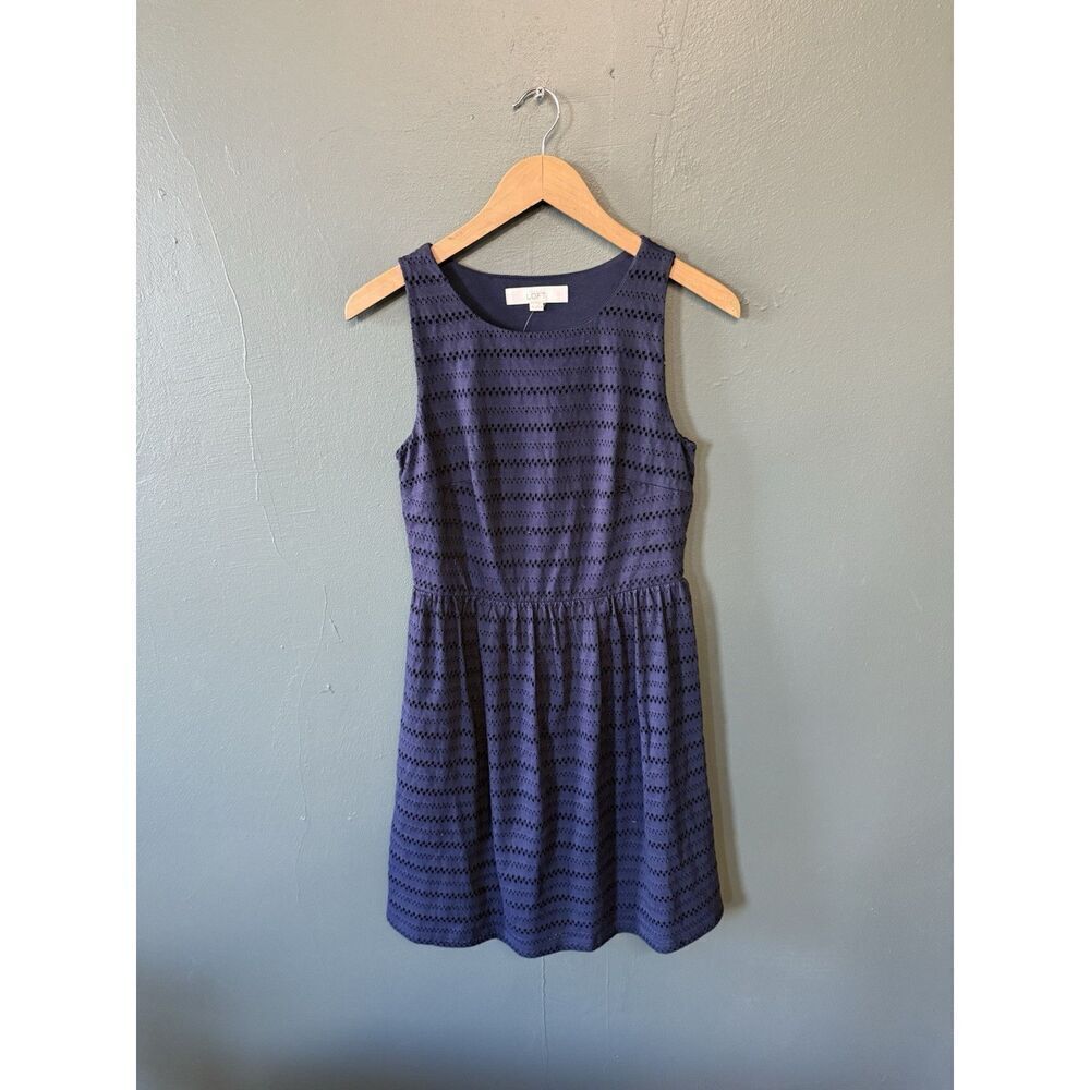 Ann Taylor Womens Blue Sleeveless Slip Dress NWT Size XS